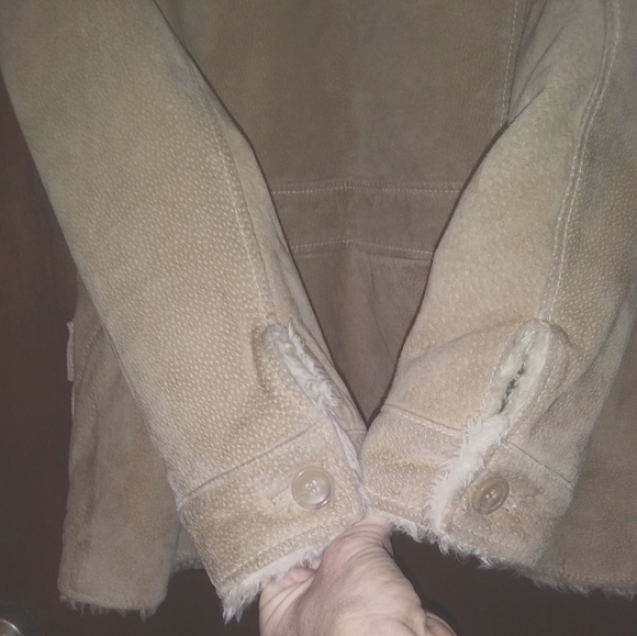 Large Jennifer Lopez faux fur and suede coat - Picture 6 of 12